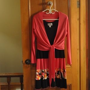 Gorgeous Joseph Ribkoff 🇨🇦 Cocktail Midi Dress & Cardigan Set
